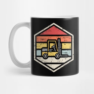 Retro Badge Forklift Mug